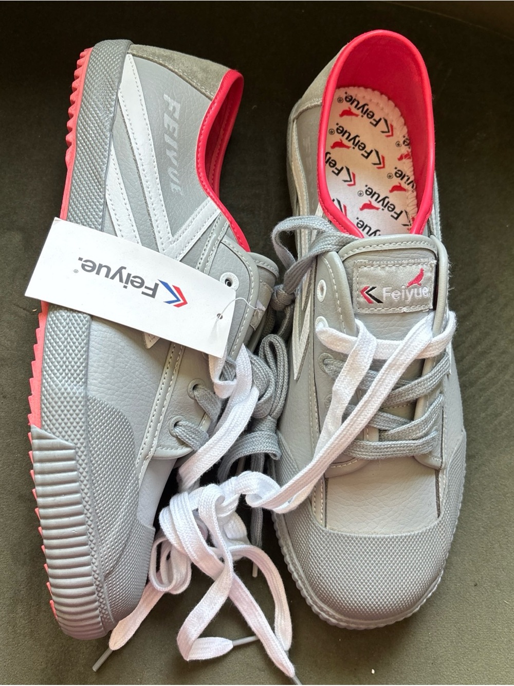 Staple Pigeon X Feiyue OG Pigeon Grey Leather Brand New Size Men size 12
